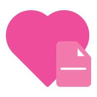 pink love icon isolated on white background vector