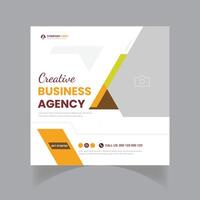 Digital marketing and corporate social media post template or Web banner vector