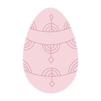 Egg illustration. Simple vector easter egg. One egg.