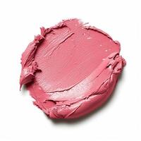 AI generated swatch cream blush, pink color. cosmetic product photo