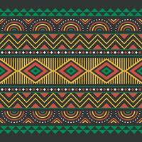 africano americano modelo negro historia mes sin costura geométrico diseño para tela, fondo de pantalla, tarjeta plantilla, envase papel, alfombra, textil, cubrir vector