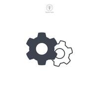 Gear Icon symbol vector illustration isolated on white background