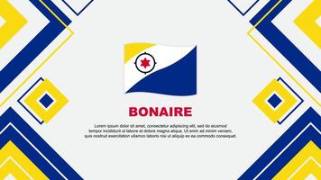 Bonaire Flag Abstract Background Design Template. Bonaire Independence Day Banner Wallpaper Vector Illustration. Bonaire Background