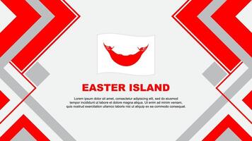 Easter Island Flag Abstract Background Design Template. Easter Island Independence Day Banner Wallpaper Vector Illustration. Easter Island Banner