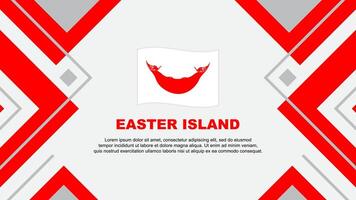 Easter Island Flag Abstract Background Design Template. Easter Island Independence Day Banner Wallpaper Vector Illustration. Easter Island Illustration