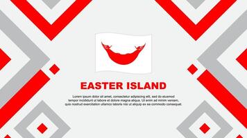 Easter Island Flag Abstract Background Design Template. Easter Island Independence Day Banner Wallpaper Vector Illustration. Easter Island Template