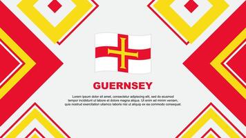 Guernsey Flag Abstract Background Design Template. Guernsey Independence Day Banner Wallpaper Vector Illustration. Guernsey Independence Day