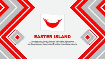 Easter Island Flag Abstract Background Design Template. Easter Island Independence Day Banner Wallpaper Vector Illustration. Easter Island Design