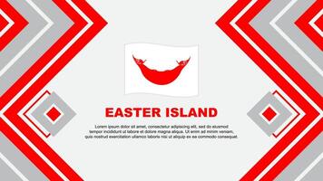 Easter Island Flag Abstract Background Design Template. Easter Island Independence Day Banner Wallpaper Vector Illustration. Easter Island Design