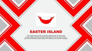 Easter Island Flag Abstract Background Design Template. Easter Island Independence Day Banner Wallpaper Vector Illustration. Easter Island Vector