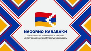 Nagorno Karabakh Flag Abstract Background Design Template. Nagorno Karabakh Independence Day Banner Wallpaper Vector Illustration. Nagorno Karabakh Vector