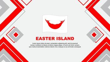 Easter Island Flag Abstract Background Design Template. Easter Island Independence Day Banner Wallpaper Vector Illustration. Easter Island Background