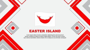 Easter Island Flag Abstract Background Design Template. Easter Island Independence Day Banner Wallpaper Vector Illustration. Easter Island Background