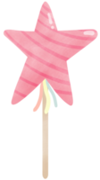 Star wood toy stick png