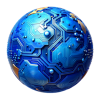 AI generated 3d world global network digital technology png