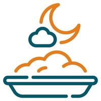 Suhoor Plate Icon Ramadan, for infographic, web, app, etc vector