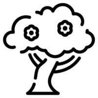 Blossom Tree Icon Spring, for uiux, web, app, infographic, etc vector