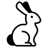 Rabbit Icon Spring, for uiux, web, app, infographic, etc vector
