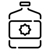 zamzam agua icono ramadán, para infografía, web, aplicación, etc vector