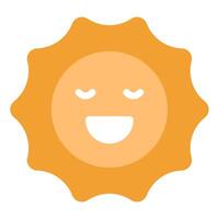 Sunshine Icon Spring, for uiux, web, app, infographic, etc vector