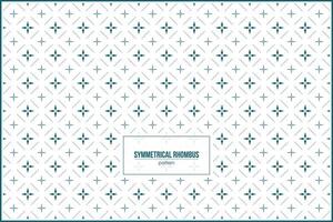 symmetrical rhombus pattern with multiple small ornaments vector