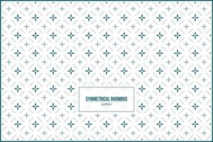 symmetrical rhombus pattern with multiple small ornaments vector