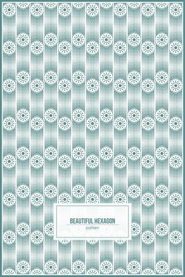 beautiful hexagon shape pattern with multiple vertical lines