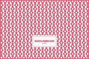 beautiful rhombus shape pattern which looks like a star with symmetrical position vector