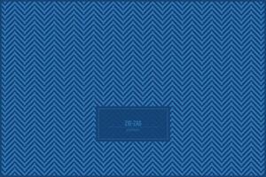 zigzag modelo con hermosa azul monocromo estilo vector
