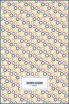 colorful hexagon pattern with vintage style colors