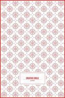 creative circle pattern with combination of rhombus shape vector