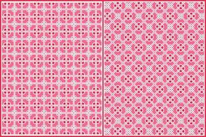 general vintage tablecloth pattern with beautiful dominant pink color vector