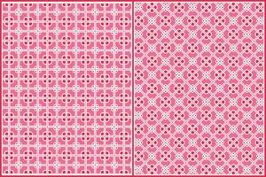 general vintage tablecloth pattern with beautiful dominant pink color vector