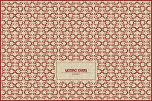 abstract chain pattern for creative vintage wallpaper vector