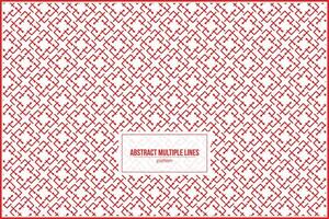 abstract multiple red lines pattern with dots combination vector