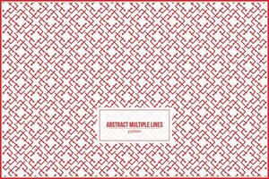 abstract multiple red lines pattern with dots combination vector