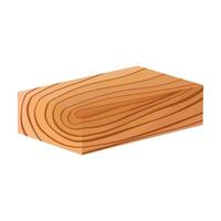 A set of wooden boards, the boards are stacked. Vector illustration on a white background.
