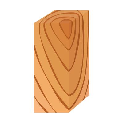 A set of wooden boards, the boards are stacked. Vector illustration on a white background.