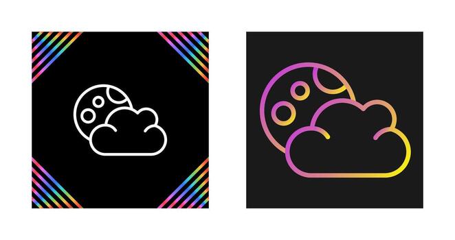 icono de vector de nube