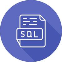 icono de vector de sql