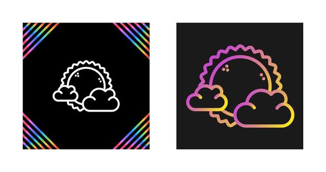 icono de vector de nube