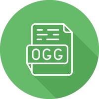 ogg vector icono