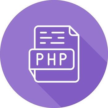 icono de vector de php