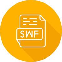 icono de vector de swf