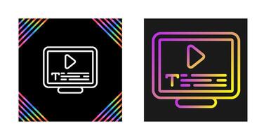 Subtitles Vector Icon