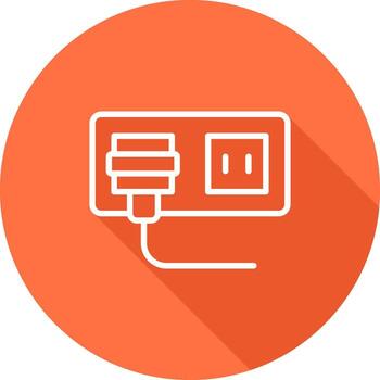 icono de vector de enchufe