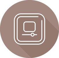 Video Stop Square Vector Icon