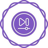 Video Next Track Button Vector Icon