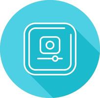 Video Record Square Vector Icon