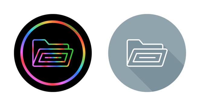 abierto archivo carpeta vector icono